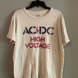 AC/DC Cream Graphic Tee